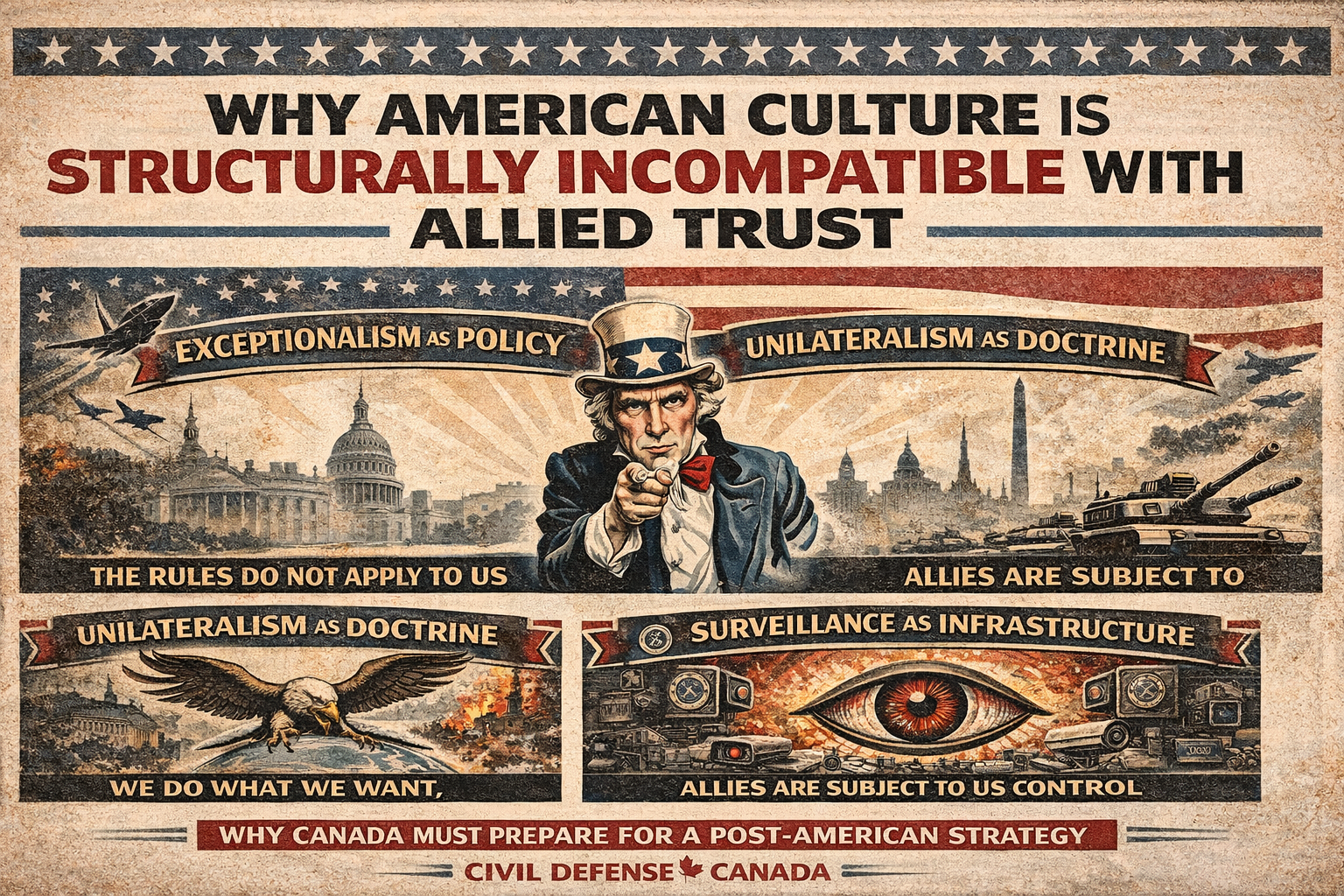 Why American Culture Is Structurally Incompatible With Canadian Sovereignty